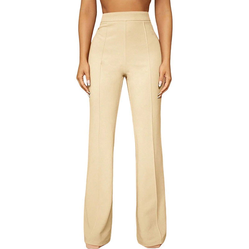 Fashion Fall High Waist Business Casual Trousers