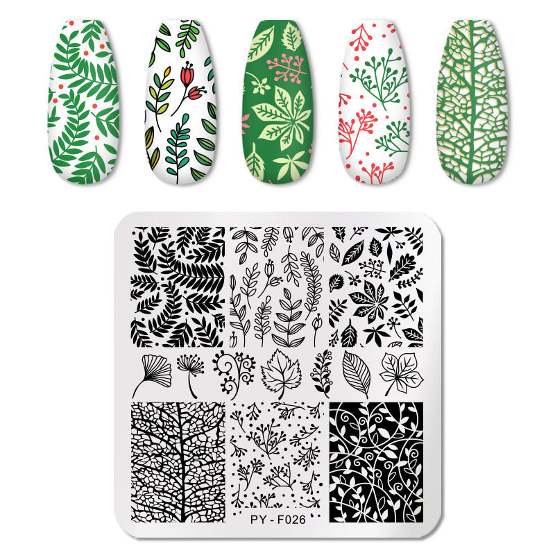 Professional Nail Art Stamping Plate | Stainless Steel Image Design Template