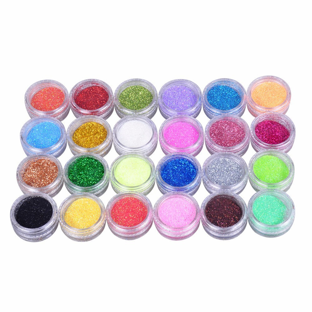 Ultimate 24 Color 3D Nail Art Decorations | Variety Set for Manicure
