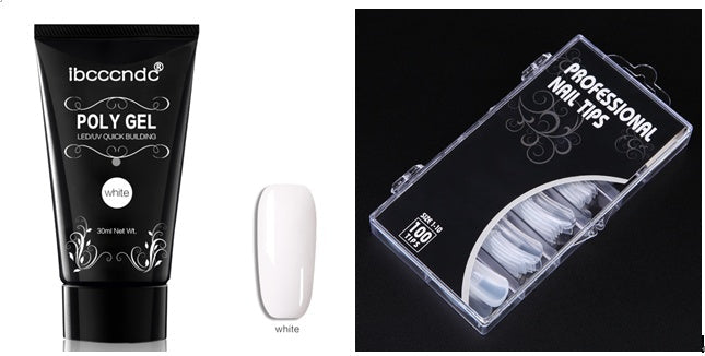 Quick & Painless Crystal Glue Nail Extension System | 100 Scaled Dual Forms