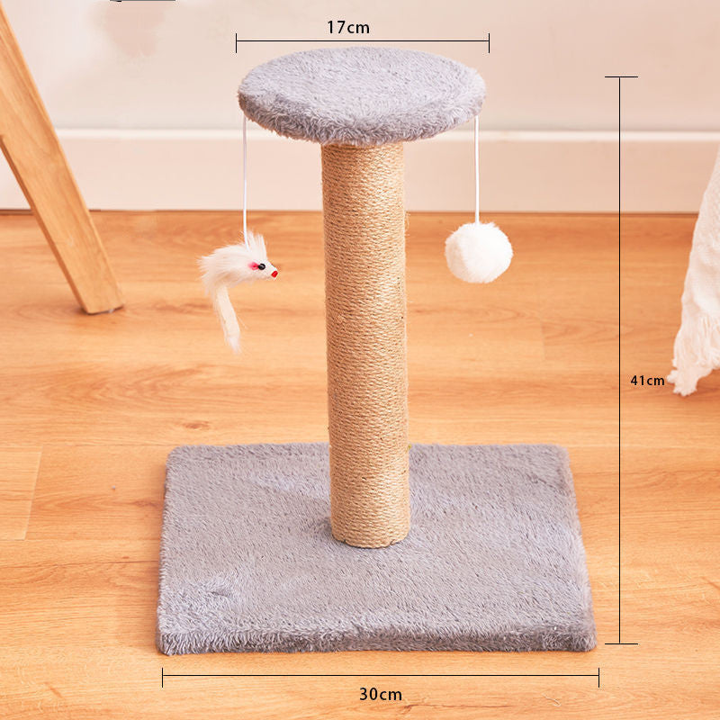 Durable Vertical Sisal Scratcher | Non-Shedding Anti-Scratch Post