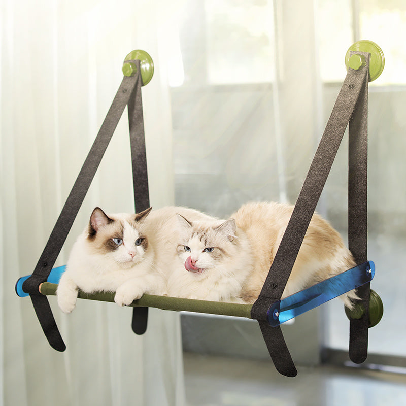 Durable Cat Hanging Litter Hammock | Suction Cup Window Sill Pet Bed Swing