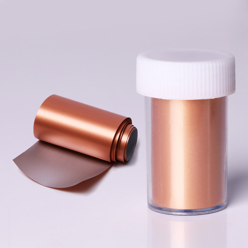 Rose Gold Nail Art Transfer Stickers | Nail Star Foil Decals