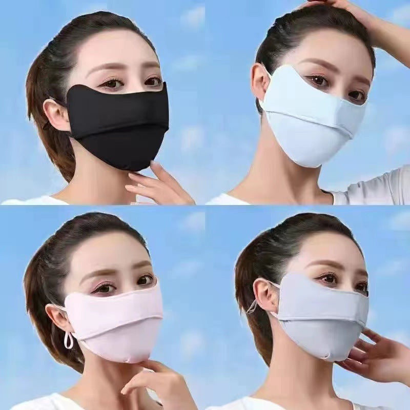 Ice Silk UV Protection Sunscreen Face Mask