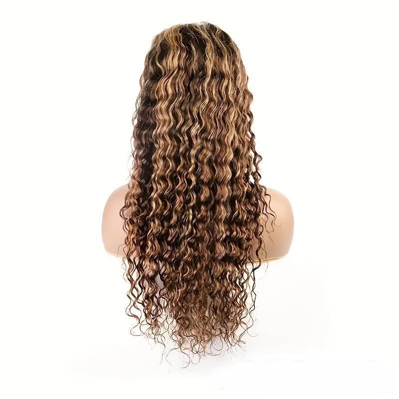Ombré P427 Water Wave 13x6 Human Hair Wig | Deep Wave Lace Frontal