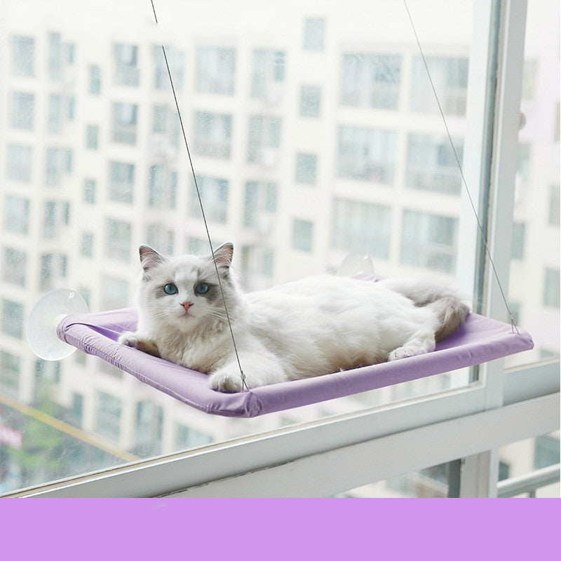 Suction Cup Cat Window Hammock Bed | Hanging Pet Litter Sucker Perch