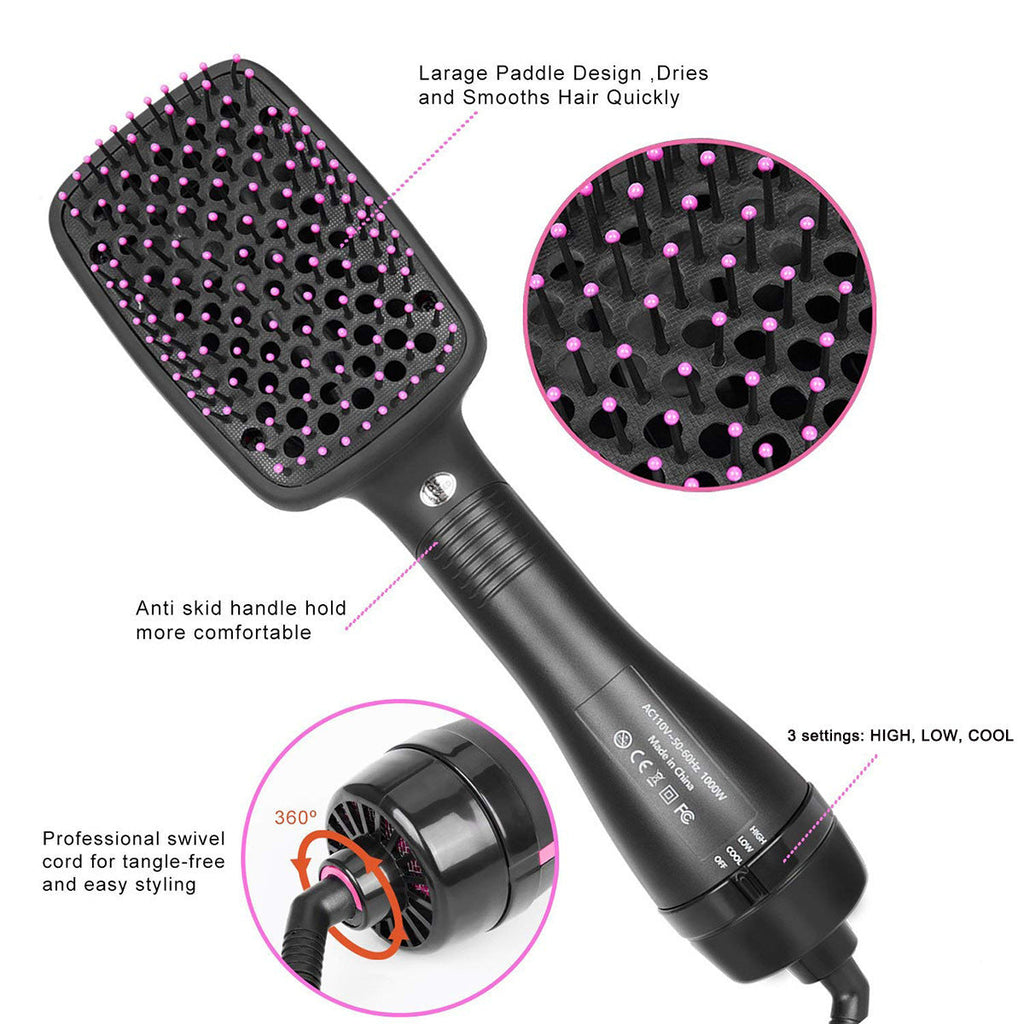 Multifunctional Hot Air Brush | 2-in-1 Hair Dryer and Styling Comb