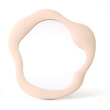 Modern Abstract Desktop Makeup Mirror | Simple Plastic Special-Shaped Design