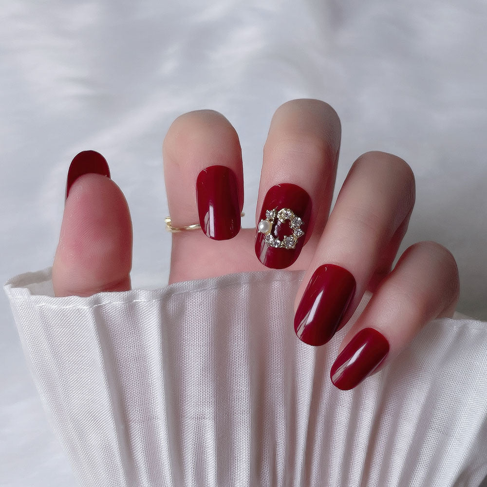 Finished Removable Wearable Press-On Nail Patches | Full Cover Nail Art Tips