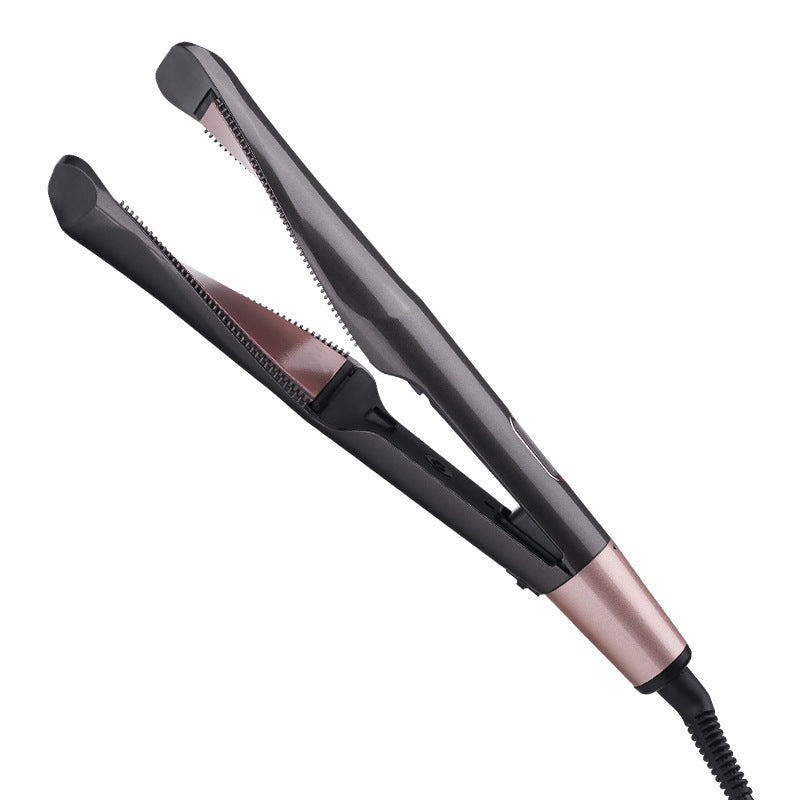 Professional 2-in-1 Hair Straightener & Crimper | Dry/Wet Hair Styling Comb