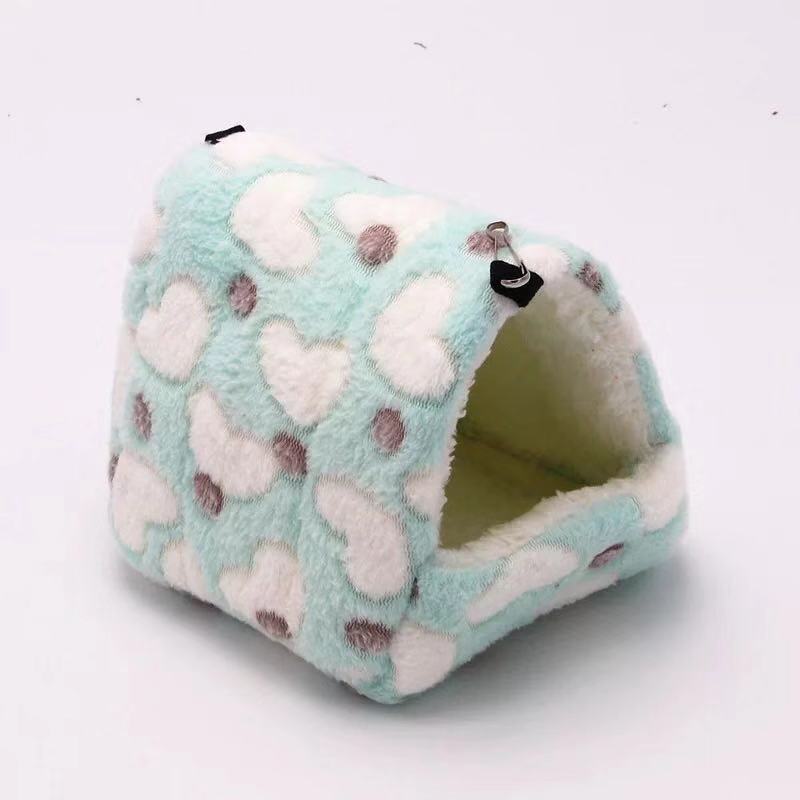 Soft Fluffy Cotton Hamster House | Warm Pet Cage Nest for Small Animals
