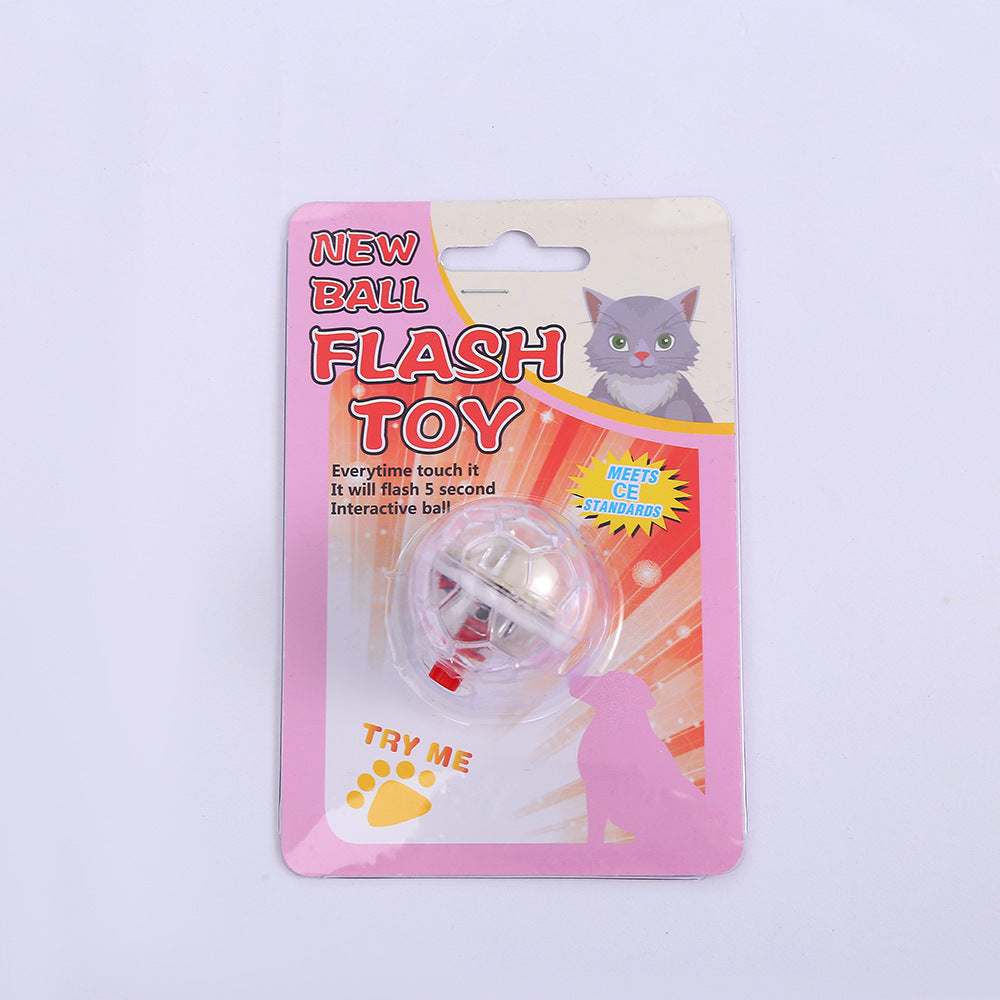 Funny Training Cat Glow Ball | Interactive Transparent Plastic Toy for Pets