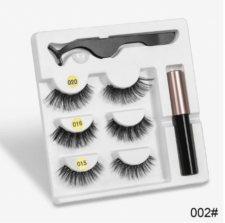 Glamorous Magnetic False Lashes | New Fashion Reusable No-Glue Eyelash Pair