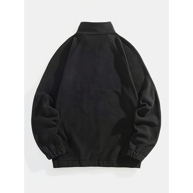 Casual Fashion Men's Sweater | Plus Size Embroidered Winter Pullover