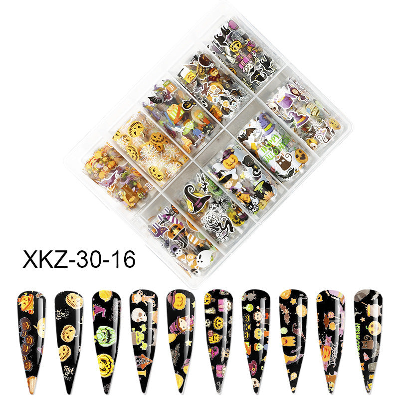 European & American Style Nail Transfer Paper | Laser Star & Butterfly Foil Decals