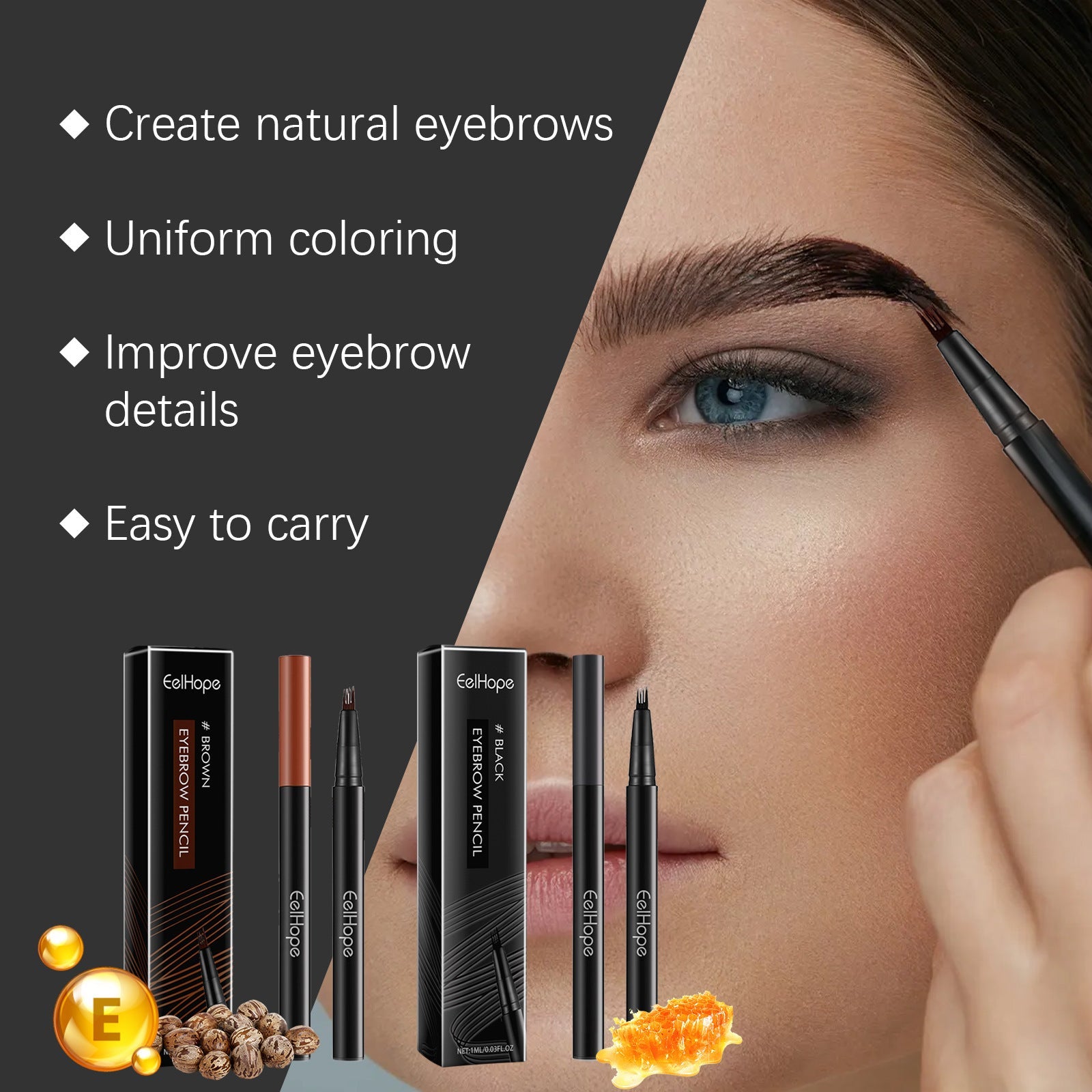 Easy-Glide Wild Decoration Brow Pencil | Long-Lasting & Smudge-Proof