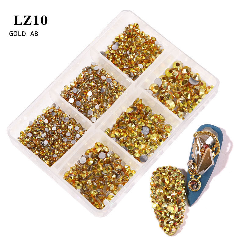 Vibrant Mixed Color Flatback Rhinestones | Nail Art Gemstone Decoration Kit