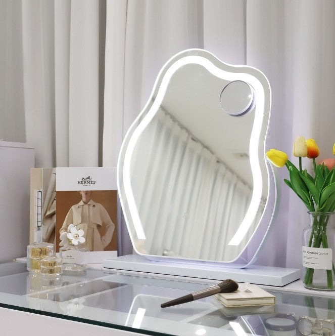 Smart Cloud LED Vanity Mirror | Wall Mount Decor with Dimmable Light Strip
