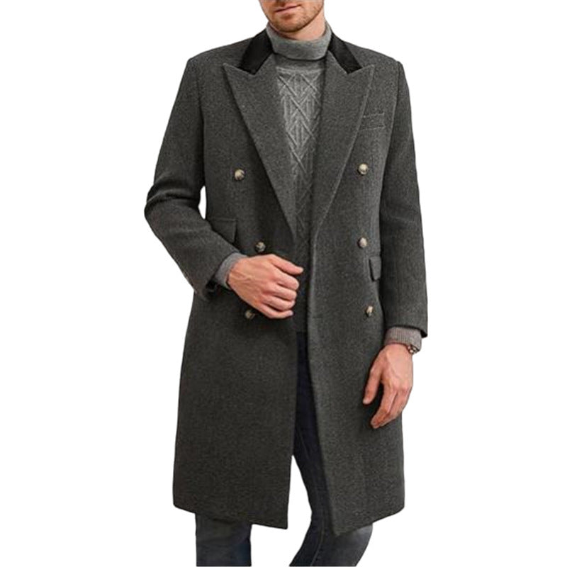 Men's Plus Size Casual Woolen Jacket | Fat & Strong Loose Fit Coat