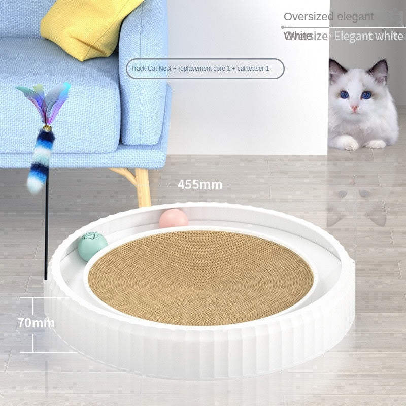 Modern Round Cat Scratching Pad | Wear-Resistant Claw Grinder Pet Product