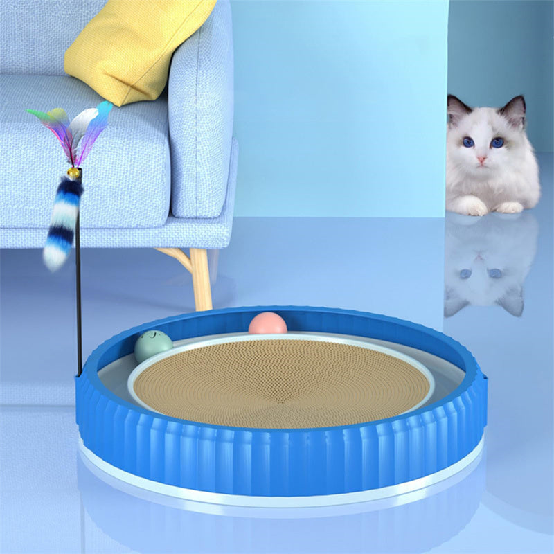 Modern Round Cat Scratching Pad | Wear-Resistant Claw Grinder Pet Product