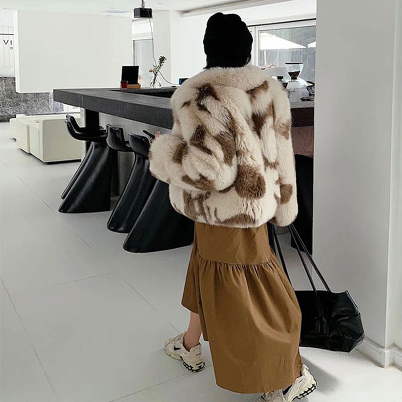 Faux Lamb Fur Coat for Women