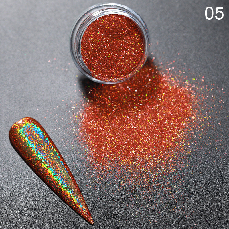 Ultra-Fine Aurora Nail Powder | Chrome Effect Magic Glitter for Nail Art
