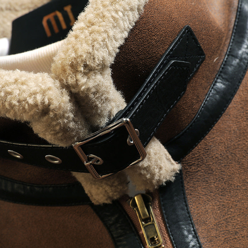 Extended Size Suede Jacket for Men/Women | Casual Fall Fashion Coat