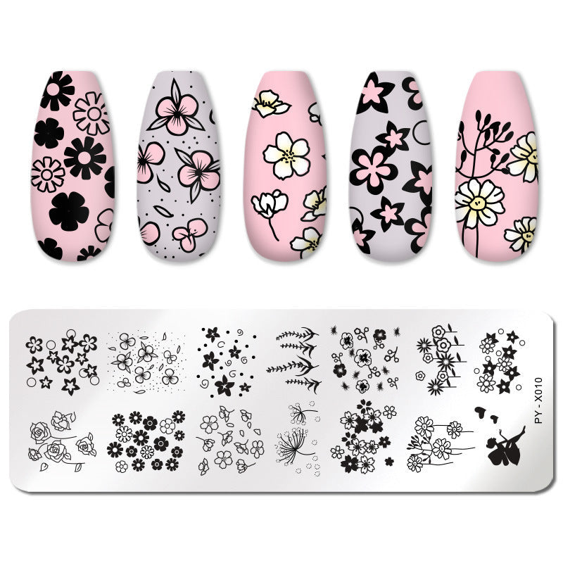 Professional Nail Art Stamping Plate | Stainless Steel Image Design Template