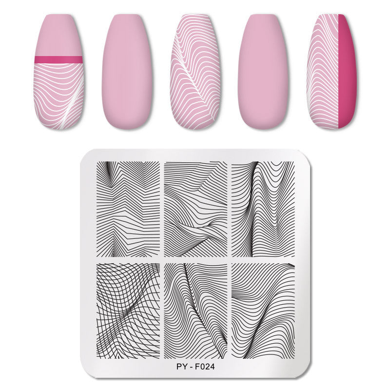 Professional Nail Art Stamping Plate | Stainless Steel Image Design Template