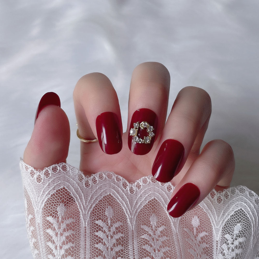 Finished Removable Wearable Press-On Nail Patches | Full Cover Nail Art Tips