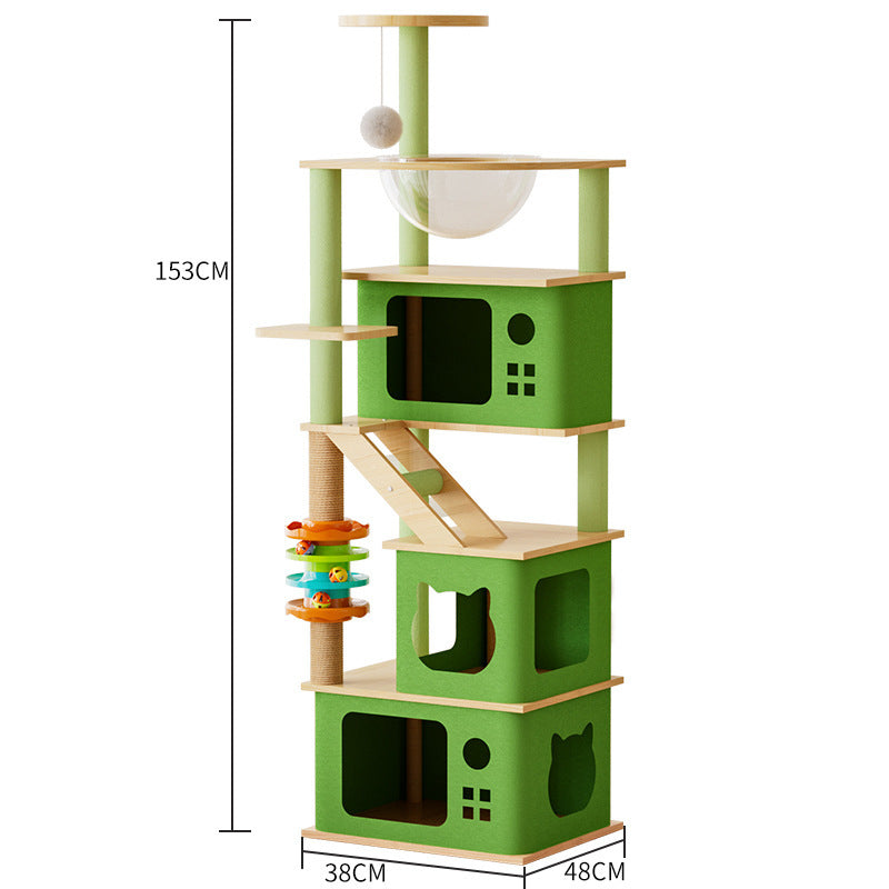 Multi-Functional Cat Tree | Climbing Frame, Scratch Post, & Cozy Cat Nest