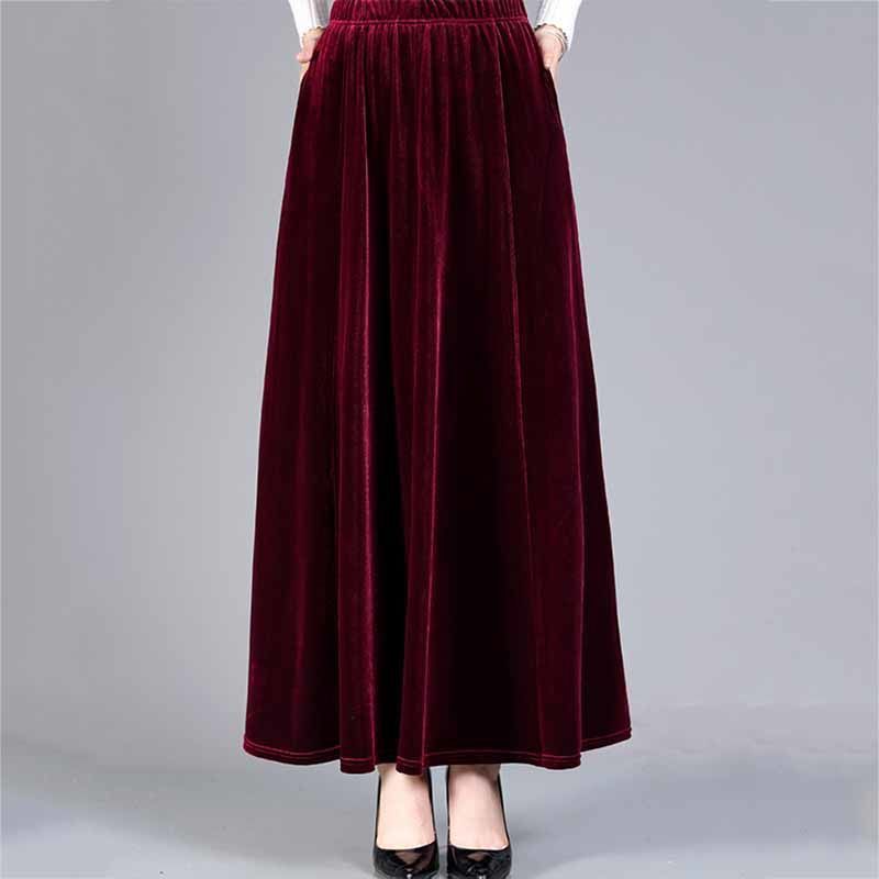 Women's Fashion Personality Velvet Skirt