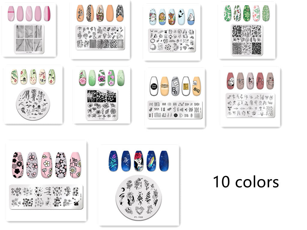Professional Nail Art Stamping Plate | Stainless Steel Image Design Template