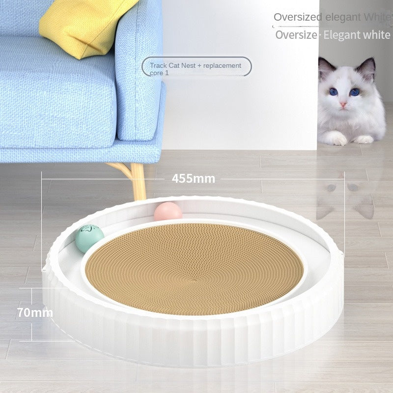 Modern Round Cat Scratching Pad | Wear-Resistant Claw Grinder Pet Product