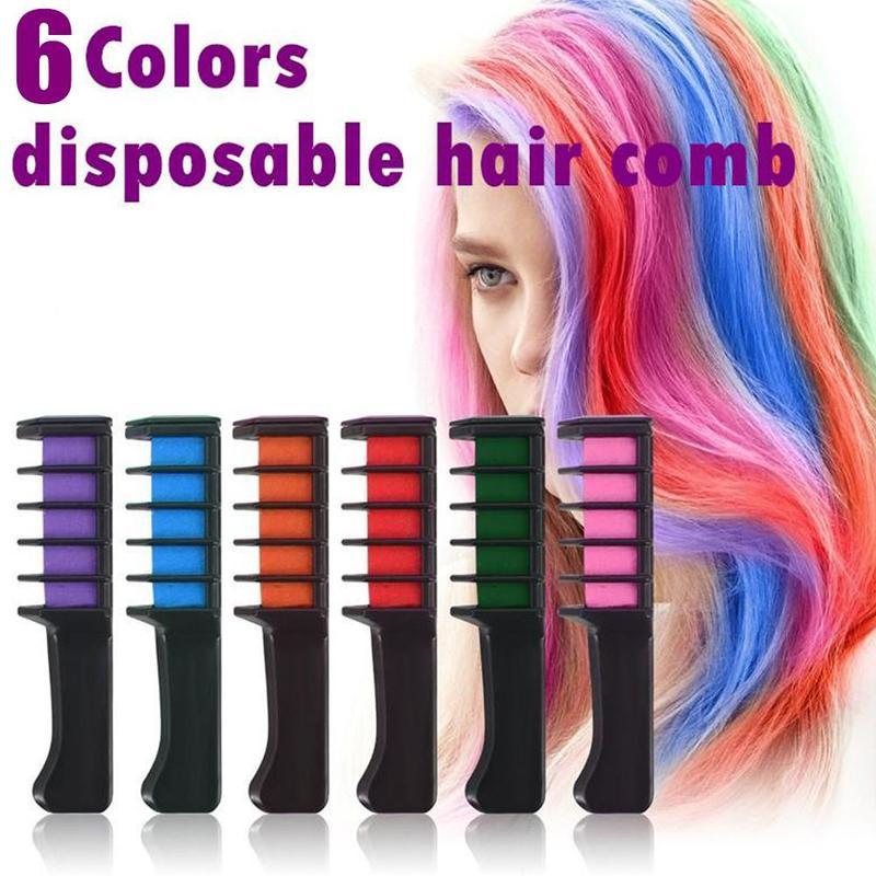 Vibrant Temporary Hair Dye Crayons | Mini Disposable Color Chalk Box for Quick Use