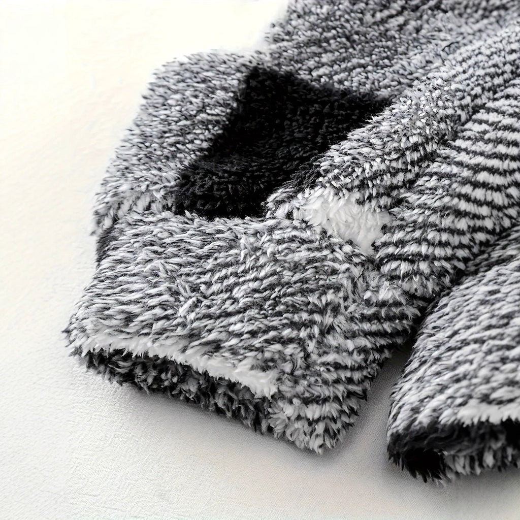 Men's European & American Plaid Faux Fur Coat | Autumn/Winter Fashion Jacket