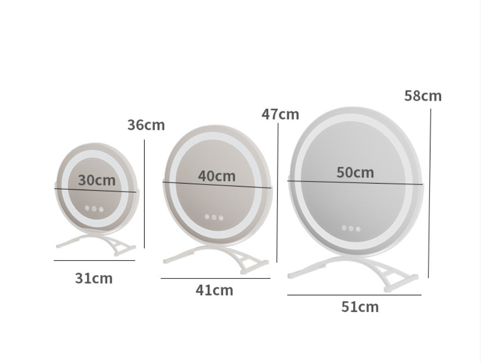 Modern Rotating Home Vanity Mirror | Desktop Dressing Table Swivel Design