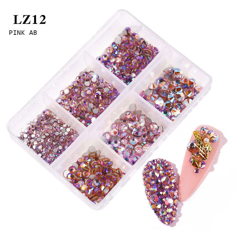 Vibrant Mixed Color Flatback Rhinestones | Nail Art Gemstone Decoration Kit