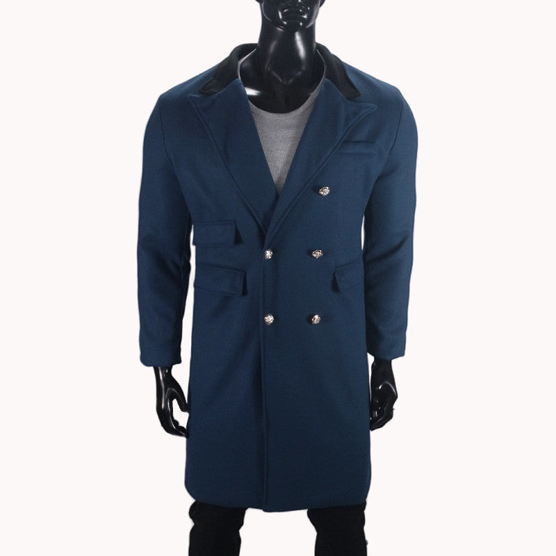 Men's Plus Size Casual Woolen Jacket | Fat & Strong Loose Fit Coat