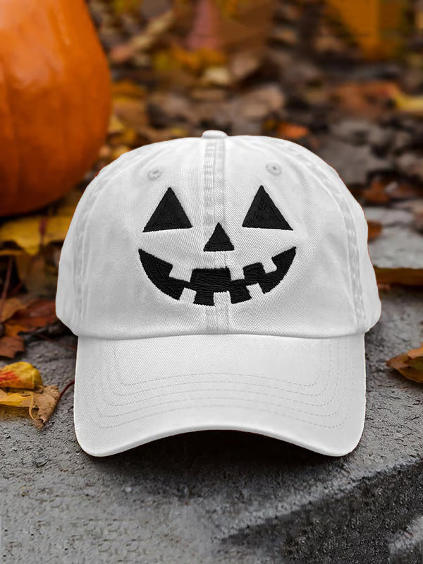 Spooky Fun Pumpkin Pattern Halloween Beanie Hat