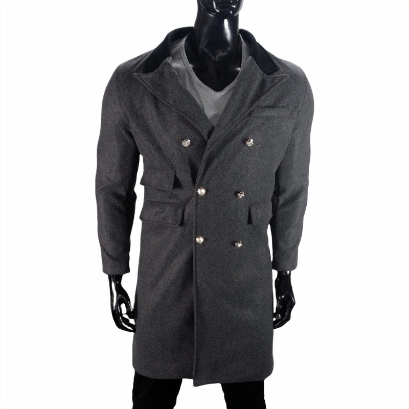 Men's Plus Size Casual Woolen Jacket | Fat & Strong Loose Fit Coat
