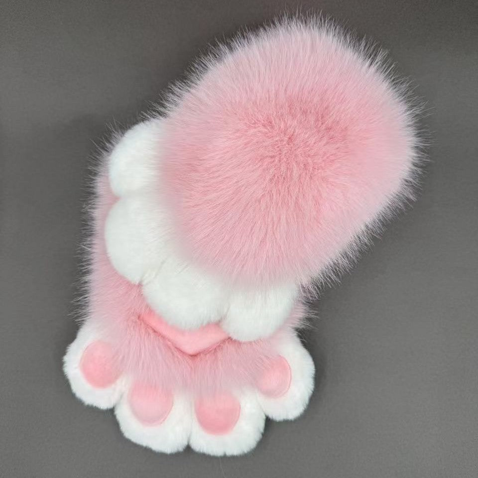 Soft Colorful Animal Claw Cosplay Mittens