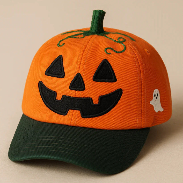 Spooky Fun Pumpkin Pattern Halloween Beanie Hat