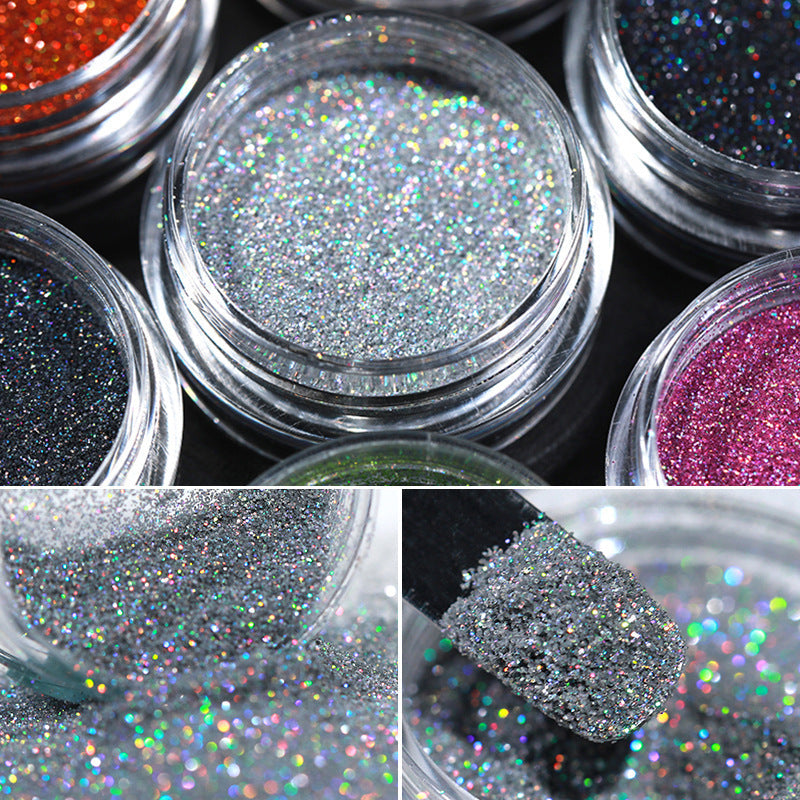 Ultra-Fine Aurora Nail Powder | Chrome Effect Magic Glitter for Nail Art