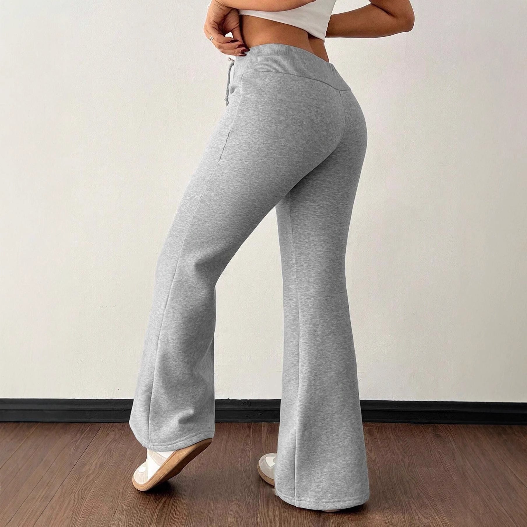 Women's Warm Padded Fleece High Waist Trousers