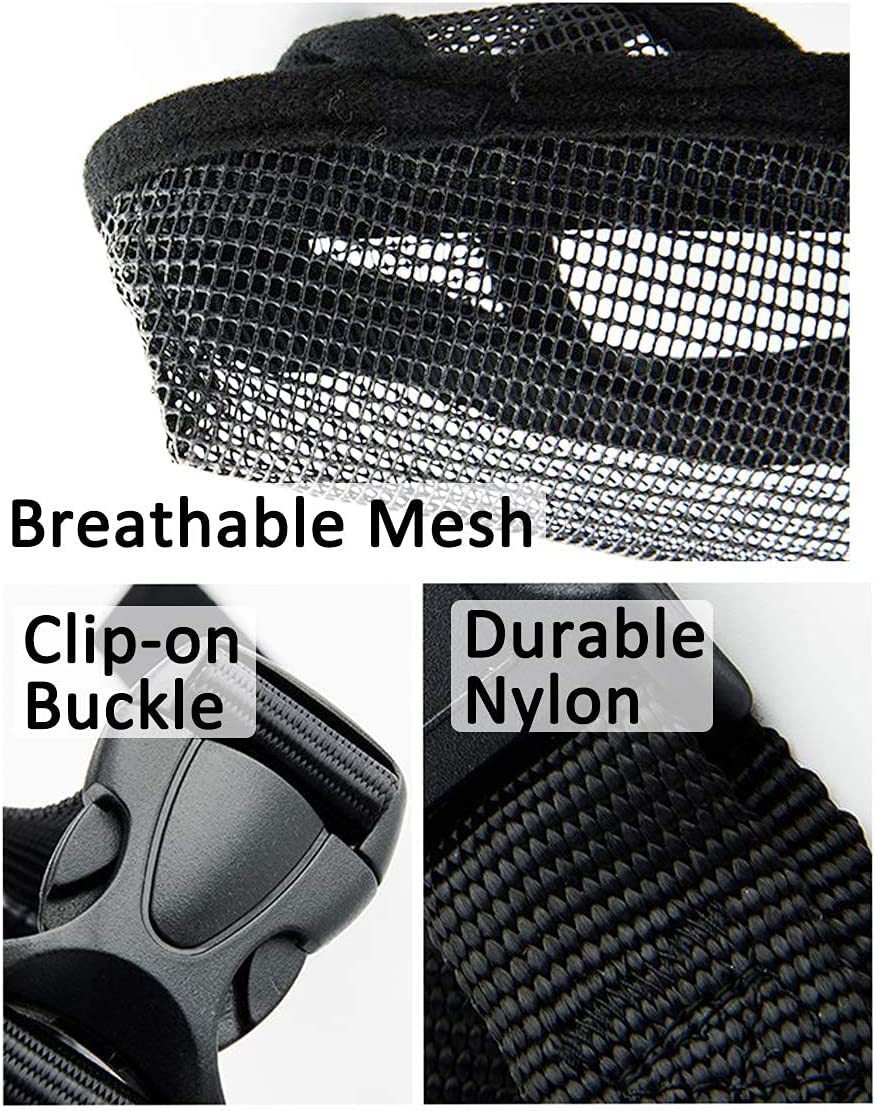 Breathable Mesh Dog Muzzle | Anti-Bite, Anti-Barking, & Anti-Eating for All Sizes