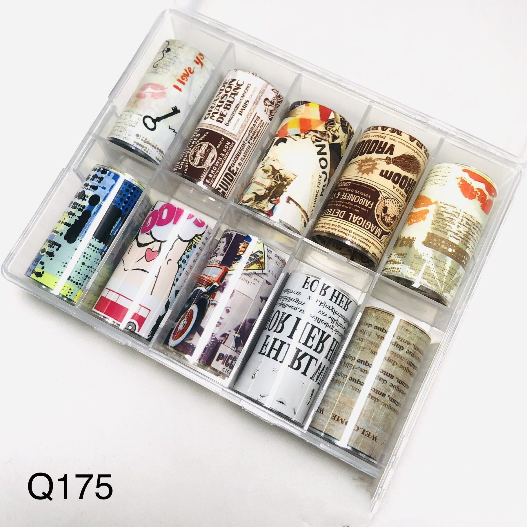 European & American Style Nail Transfer Paper | Laser Star & Butterfly Foil Decals