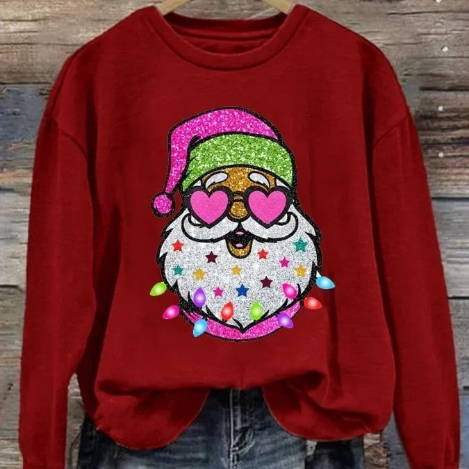Casual Christmas Theme Crewneck Sweater