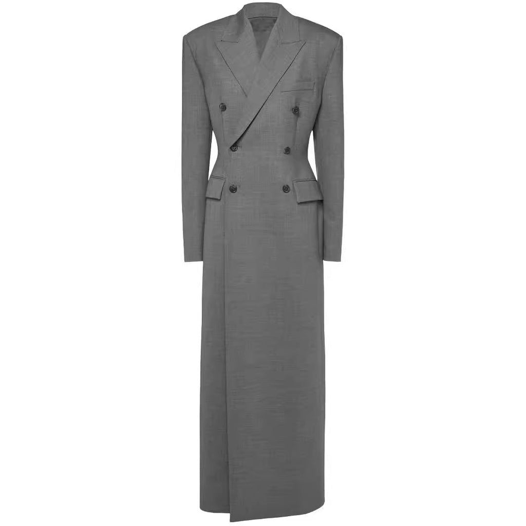 Women's Long Sleeve Padded Shoulder Suit Coat